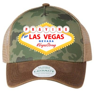 Praying For Las Vegas Nevada Vegas Strong Legacy Tie Dye Trucker Hat