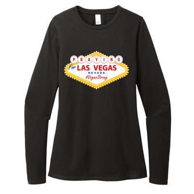 Praying For Las Vegas Nevada Vegas Strong Womens CVC Long Sleeve Shirt