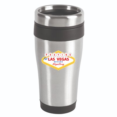 Praying For Las Vegas Nevada Vegas Strong 16oz Travel Tumbler
