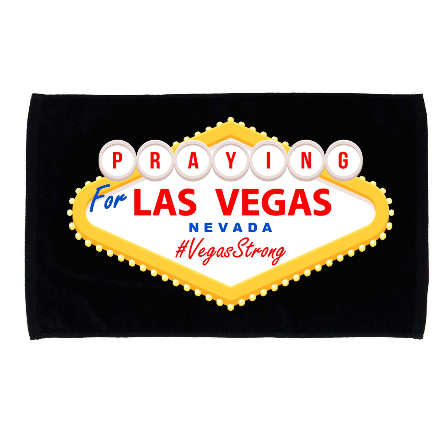 Praying For Las Vegas Nevada Vegas Strong Microfiber Hand Towel