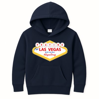 Praying For Las Vegas Nevada Vegas Strong Kids Hoodie