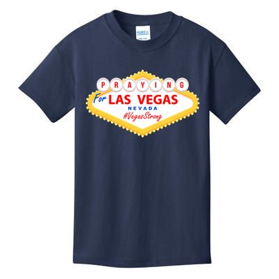 Praying For Las Vegas Nevada Vegas Strong Kids T-Shirt