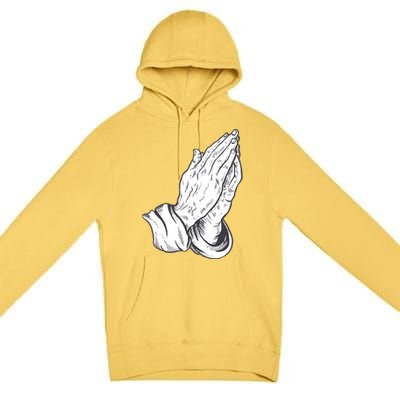 Praying Hands Premium Pullover Hoodie