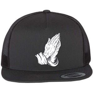 Praying Hands Flat Bill Trucker Hat