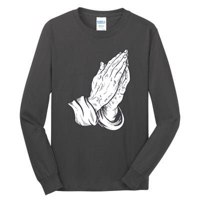 Praying Hands Tall Long Sleeve T-Shirt