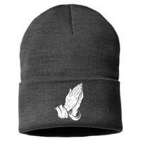 Praying Hands Sustainable Knit Beanie