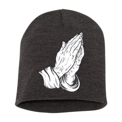 Praying Hands Short Acrylic Beanie