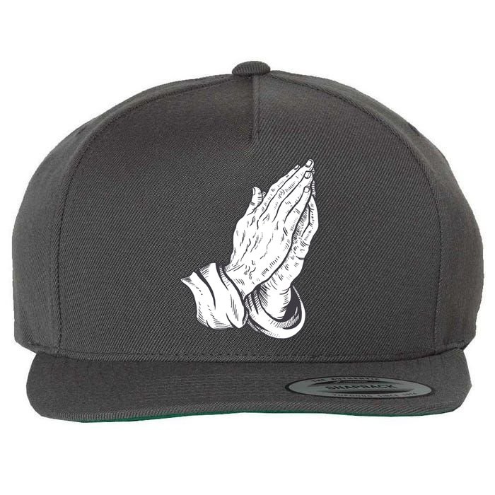 Praying Hands Wool Snapback Cap