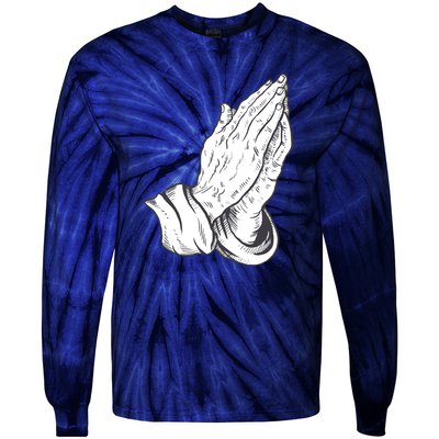 Praying Hands Tie-Dye Long Sleeve Shirt