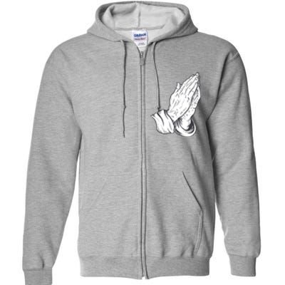 Praying Hands Full Zip Hoodie