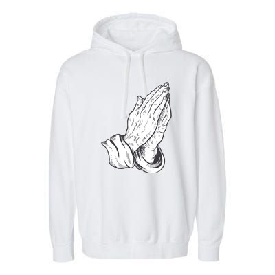 Praying Hands Garment-Dyed Fleece Hoodie