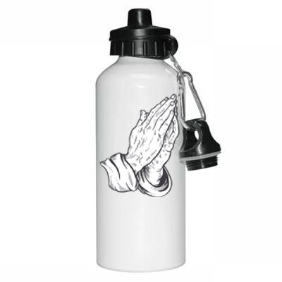 Praying Hands Aluminum Water Bottle 