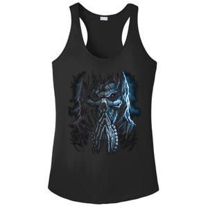 Praying Reaper Skeleton Ladies PosiCharge Competitor Racerback Tank