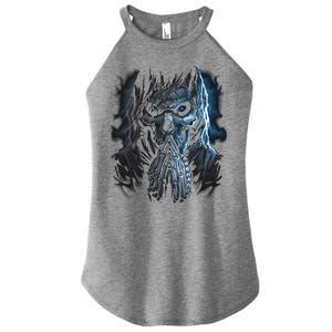 Praying Reaper Skeleton Women's Perfect Tri Rocker Tank