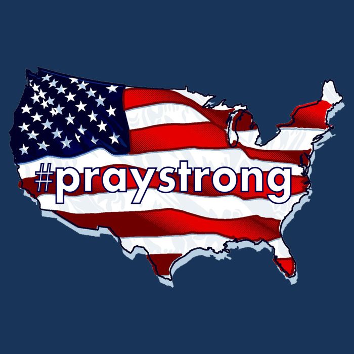 #praystrong Pray Strong For America  Cooling Performance Crew T-Shirt