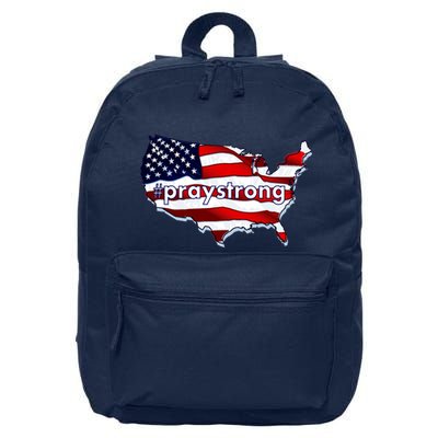 #praystrong Pray Strong For America  16 in Basic Backpack