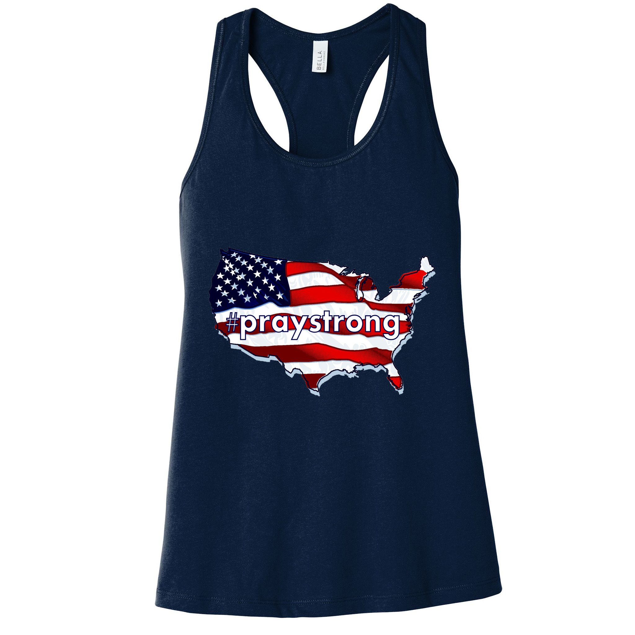 #praystrong Pray Strong For America  Womens Tank Top