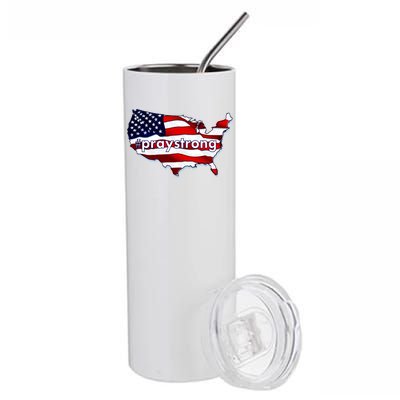 #praystrong Pray Strong For America  Stainless Steel Tumbler