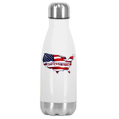 #praystrong Pray Strong For America  Stainless Steel Insulated Water Bottle