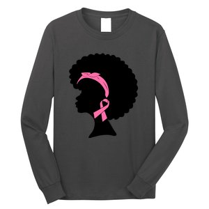 Pink Ribbons Breast Cancer Awareness For Women Girl Gifts Long Sleeve Shirt