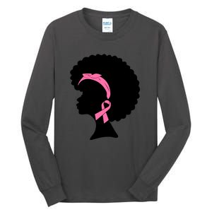 Pink Ribbons Breast Cancer Awareness For Women Girl Gifts Tall Long Sleeve T-Shirt