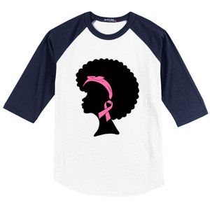 Pink Ribbons Breast Cancer Awareness For Women Girl Gifts Baseball Sleeve Shirt