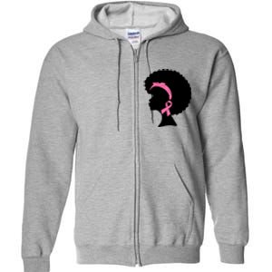 Pink Ribbons Breast Cancer Awareness For Women Girl Gifts Full Zip Hoodie