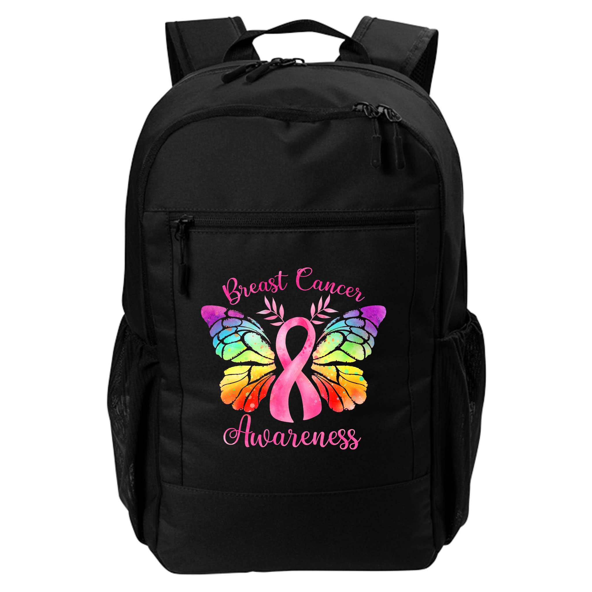 Pink Ribbon Butterfly Breast Cancer Backpack