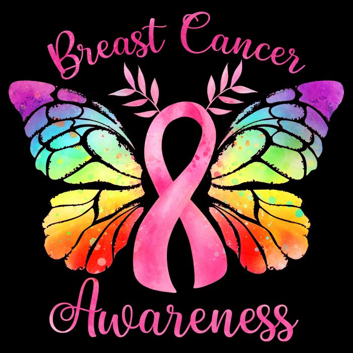 Pink Ribbon Butterfly Breast Cancer Visor