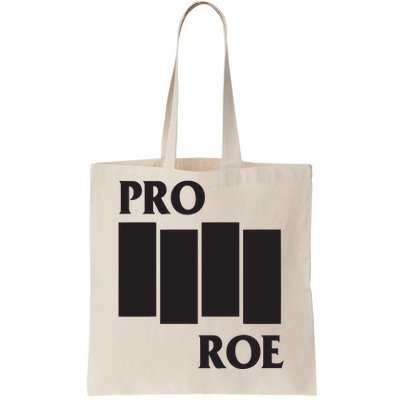 P.R.O R.O.E Black Flag Tote Bag