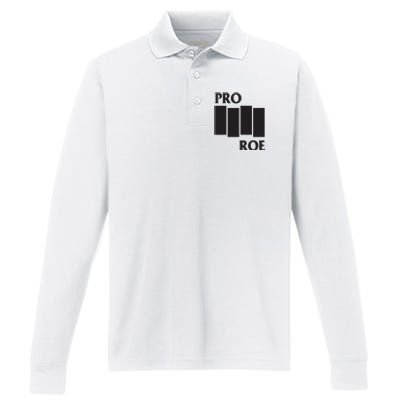 P.R.O R.O.E Black Flag Performance Long Sleeve Polo