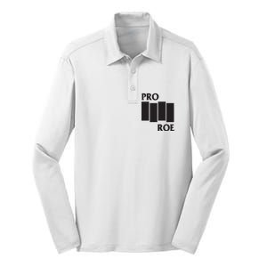 P.R.O R.O.E Black Flag Silk Touch Performance Long Sleeve Polo