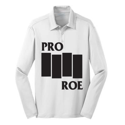 P.R.O R.O.E Black Flag Silk Touch Performance Long Sleeve Polo