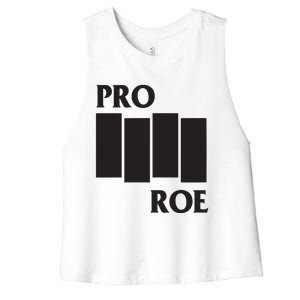 P.R.O R.O.E Black Flag Women's Racerback Cropped Tank