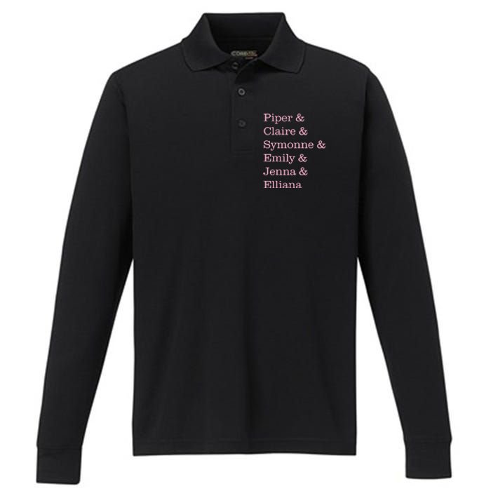 Piper Rockelle Butterfly Merch Performance Long Sleeve Polo