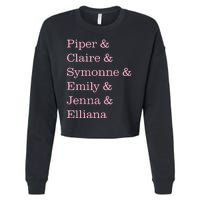 Piper Rockelle Butterfly Merch Cropped Pullover Crew