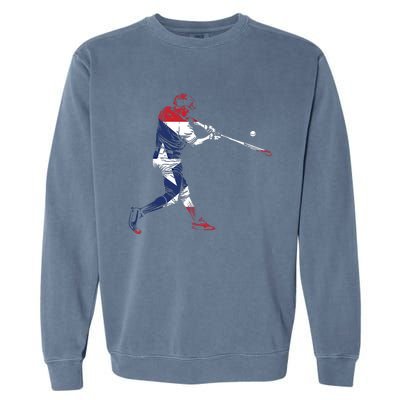 Puerto Rico Baseball Gift Cute Famous Island Game Gift Garment-Dyed Sweatshirt