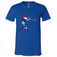 Puerto Rico Baseball Gift Cute Famous Island Game Gift V-Neck T-Shirt