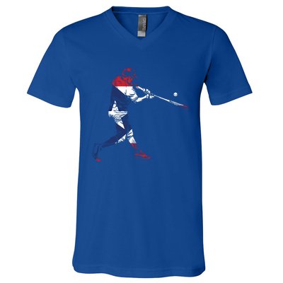 Puerto Rico Baseball Gift Cute Famous Island Game Gift V-Neck T-Shirt