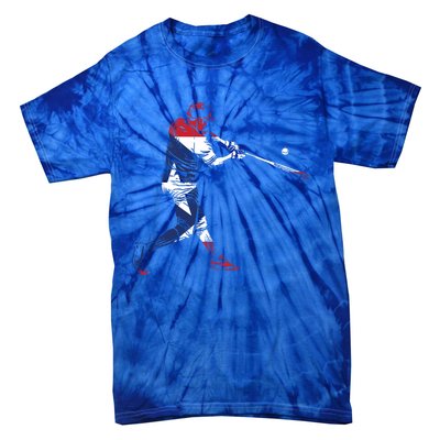 Puerto Rico Baseball Gift Cute Famous Island Game Gift Tie-Dye T-Shirt