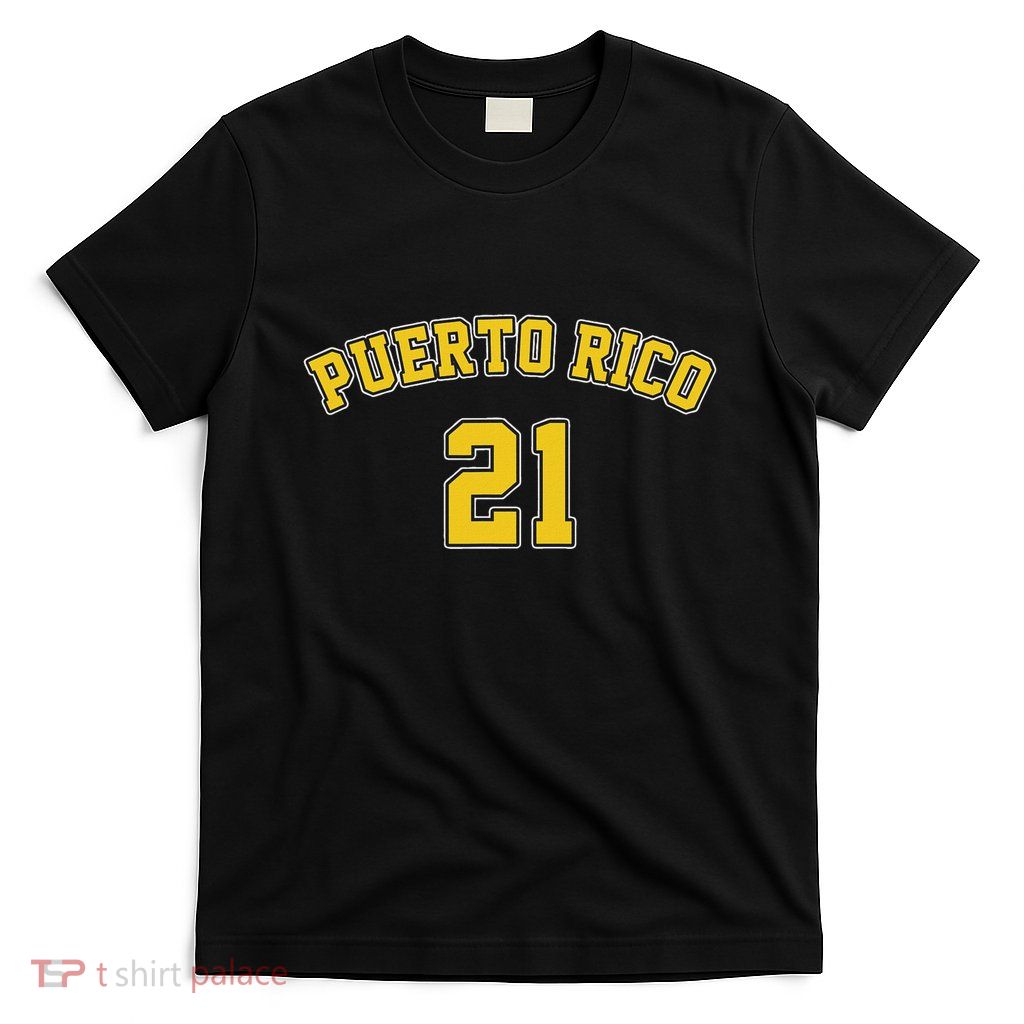 Puerto Rico Baseball 21 Santurce Boricua Baseball Fans T-Shirt