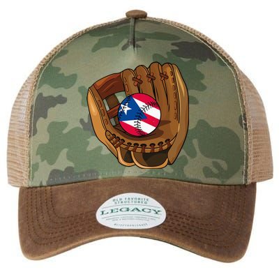 Puerto Rican Baseball Sport Puerto Rico Baseball Team Legacy Tie Dye Trucker Hat