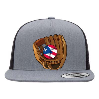 Puerto Rican Baseball Sport Puerto Rico Baseball Team Flat Bill Trucker Hat