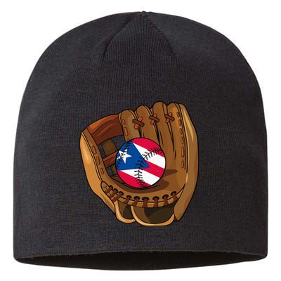 Puerto Rican Baseball Sport Puerto Rico Baseball Team Sustainable Beanie