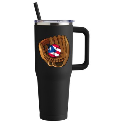 Puerto Rican Baseball Sport Puerto Rico Baseball Team 40oz Vacuum Insulated Stainless Steel Travel Tumbler