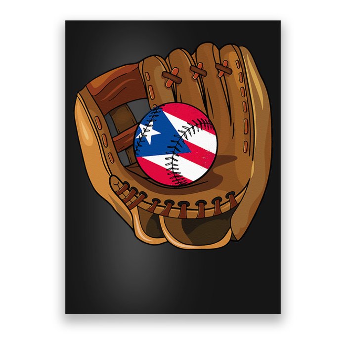 Puerto Rican Baseball Sport Puerto Rico Baseball Team Poster