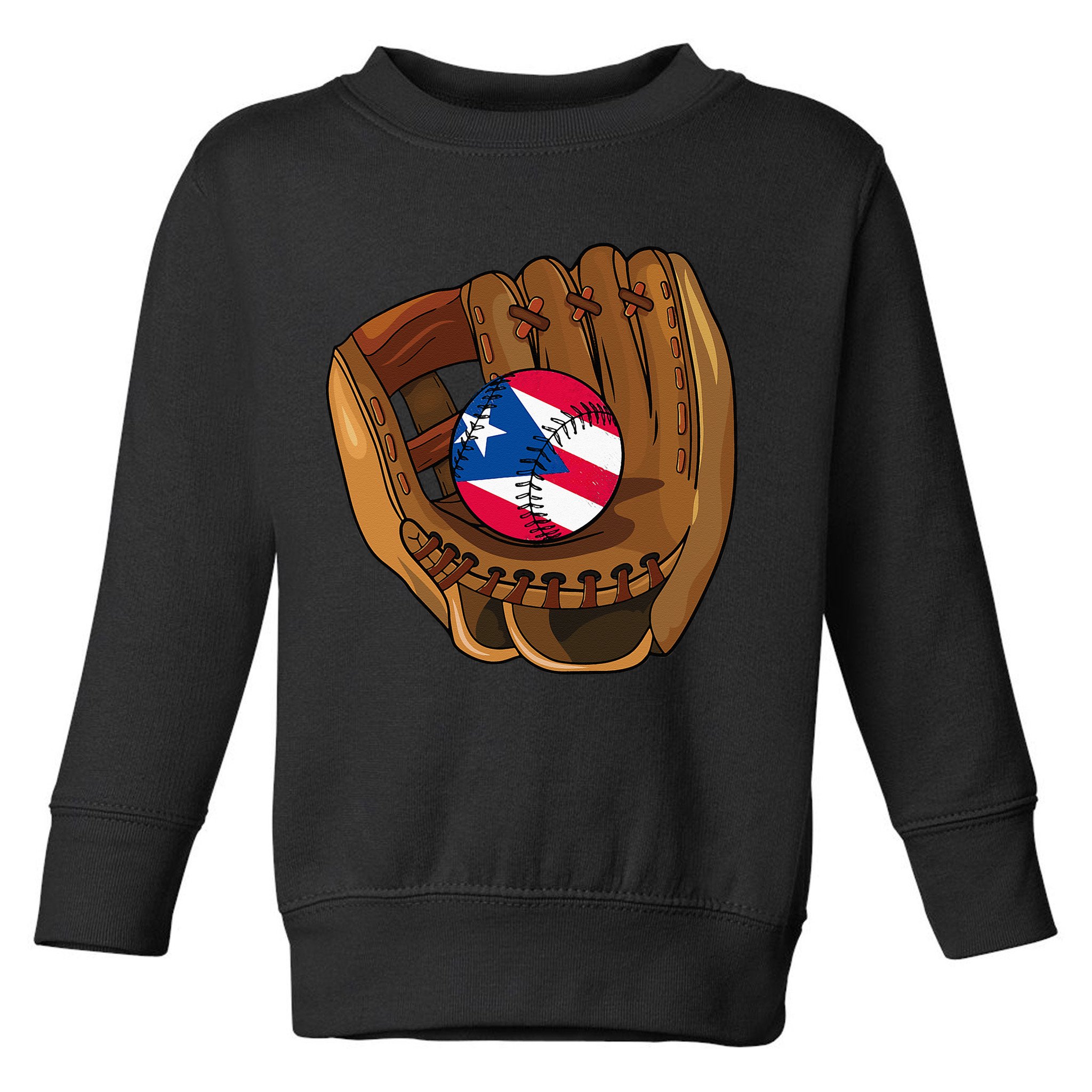 Puerto Rican Baseball Sport Puerto Rico Baseball Team Toddler Sweatshirt