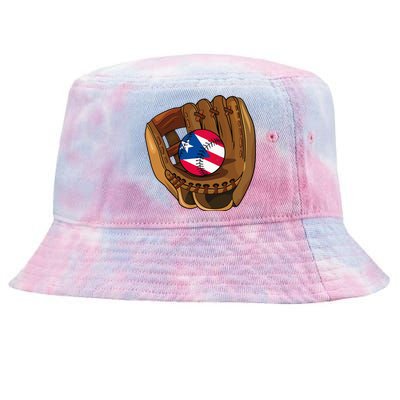 Puerto Rican Baseball Sport Puerto Rico Baseball Team Tie-Dyed Bucket Hat