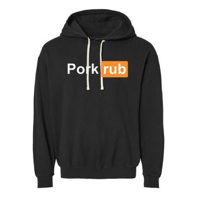 Pork Rub Bbq Smoker Lover Garment-Dyed Fleece Hoodie