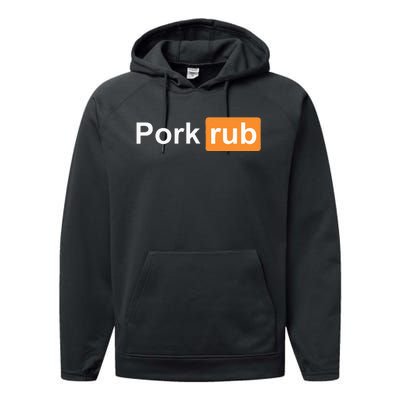 Pork Rub Bbq Smoker Lover Performance Fleece Hoodie